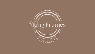 Branding for MerryFrames Photography branding business card design flyer graphic design logo design marketing