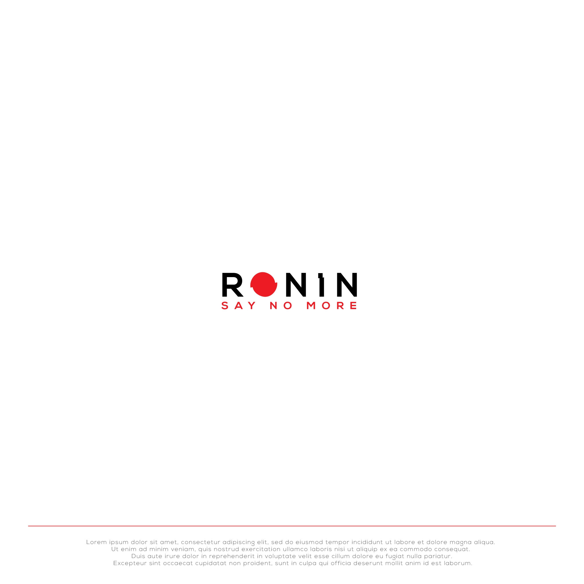 Logo Idea for RONIN graphic design illustration logo vector