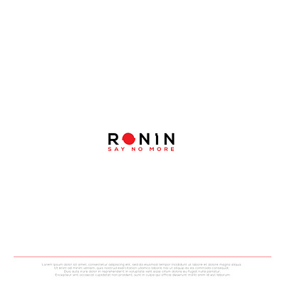 Logo Idea for RONIN graphic design illustration logo vector