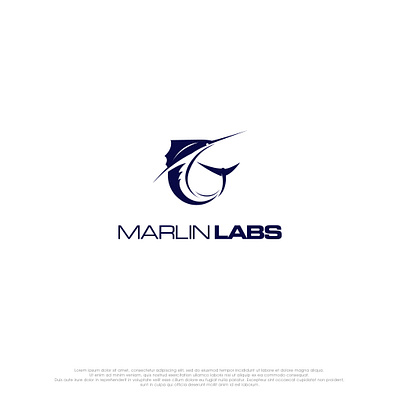 Logo Idea for MARLIN LABS design graphic design illustration logo vector