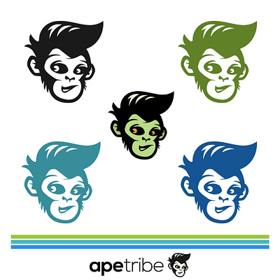 Logo Idea for APE TRIBE abstract design graphic design illustration logo vector