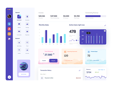 Digital Wallat Web App Dashboard admin panel dashboard dashboard ui design digital wallet homepage management tools project management saas dashboard statistics ui design wallet web web design web page