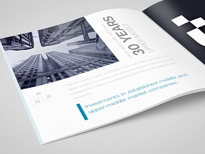 Old-School branding brochure business chicago corporate design financial layout old school photography print private equity venture capital