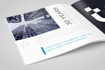 Old-School branding brochure business chicago corporate design financial layout old school photography print private equity venture capital