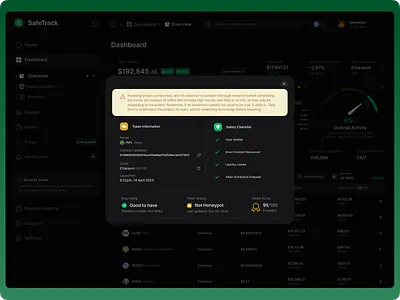 SafeTrack App Pop-up