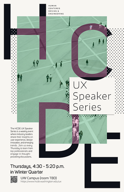 Poster Design for UX Speaker Series design poster design