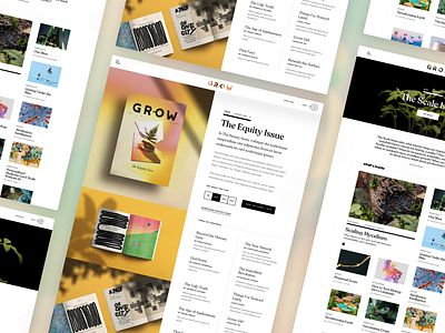 Grow by Ginkgo biology branding ui website