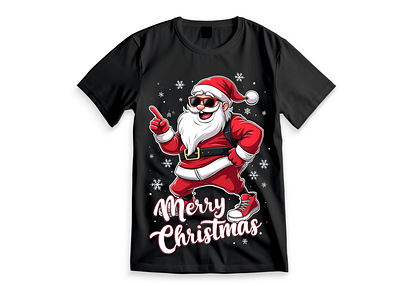 I will create a merry Christmas T shirt design christmas christmas design christmas t shirt design illustration logo design t shirt design typography design vector