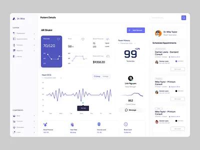 Patient Management Dashboard UI admin panel dashboard dashboard design dashboard ui data analytics design homepage management tools patient management product design saas dashboard statistics ui concept ui design web web design web page