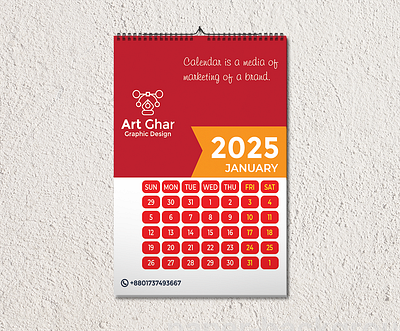 Calendar Design for 2025 brand identity branding business calendar calendar calendar 2025 calendar design calendar design2025 calendar maker creative designers desk calendar graphic design graphic designer illustration ui wall calendar