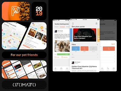 2019 - PeThings - Mobile UI (Feed, Filter & Post) feed filter map mobile pets ui