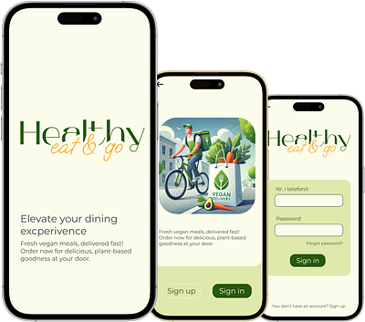 Healthy food delivery app
