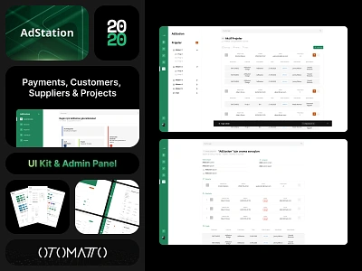 2020 - AdStation - UI Kit & Admin Panel (Project List & Search) admin panel dashboard ui web design