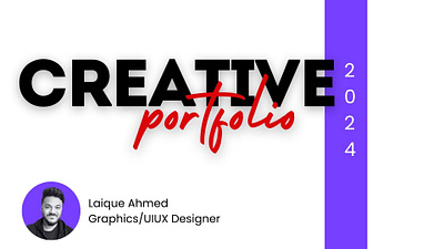 Creative Portfolio - Laique Ahmed branding graphic design portfolio typography ui