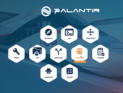 SNCF Connect • Palantir Home branding graphic design logo