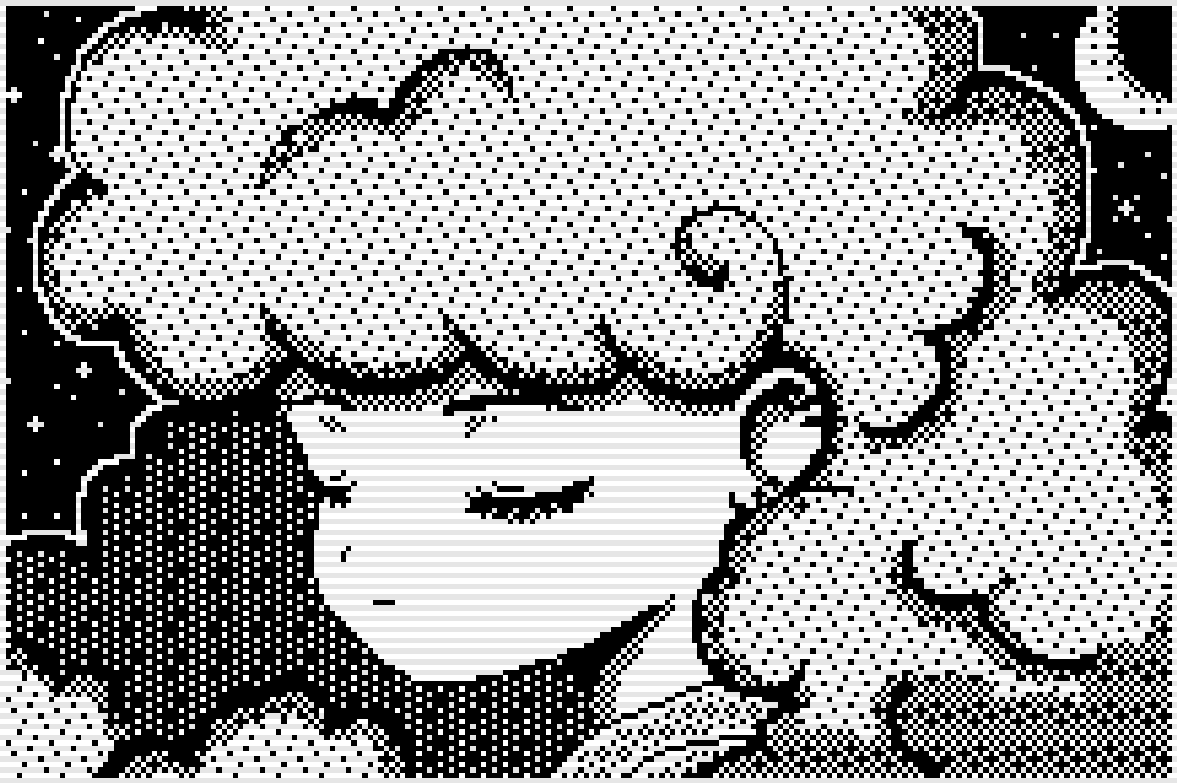 (Animation gif) "Ataraxia" 1bit animation gif oc pixelart