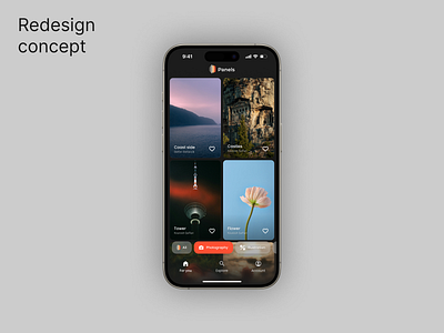 MKBHD'S Panels app redesign concept blur mobile modern ui