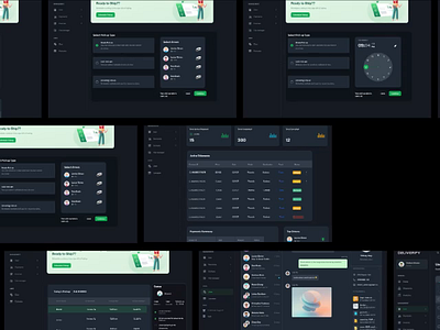 Shipper's Dashboard - Logistics dark mode dashboard design logistics shipments ui ux website