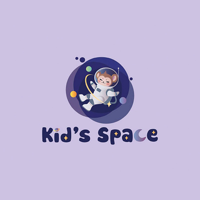 [LOGO DESIGN] KID'S SPACE 3d animation branding design graphic design illustration logo logo design motion graphics vector