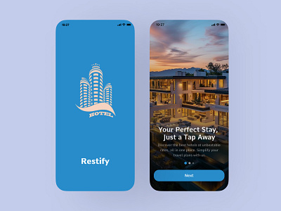 Hotel Booking Mobile App Design dashboard design figma mobile app responsive design screenshot ui uiux ux webdesign webesite