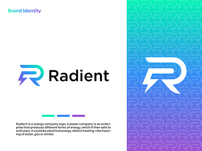 Radient Energy Company Logo Design brand identity branding company creative logo energy company logo energy logo letter r logo logo design logo designer minimalist logo modern logo power logo r logo radient renrwable energy logo solar company solar energy logo visual identity volt voltage