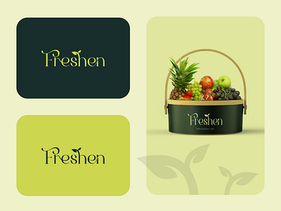 Freshen: Organic Elegance - Text-Based Logo Design brand identity branding design graphic design illustration logo logo design logo ideas logo inspiration logo mark logomaker logos logotype minimal minimalist modern text typography unique wordmark