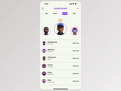 Daily UI 019 (Leaderboard) dailyui figma leaderboard ui