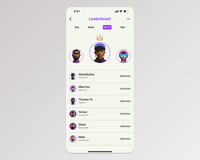 Daily UI 019 (Leaderboard) dailyui figma leaderboard ui
