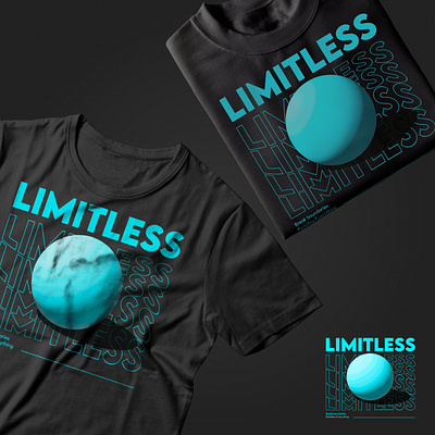 Limitless - Apparel Design apparel design graphic design limitless mockup design t shirt design