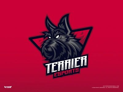 Terrier Esport animal illustration branding cute illustration design dog logo dog mascot graphic design illustration logo mascot logo terrier