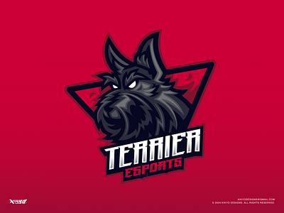 Terrier Esport animal illustration branding cute illustration design dog logo dog mascot graphic design illustration logo mascot logo terrier