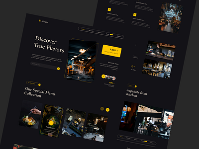 Mengan - Restaurant Website Template branding graphic design landing page restaurant sanstive ui