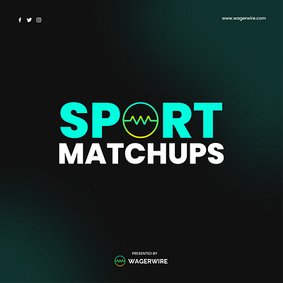 WagerWire - Social Media Graphic graphic design social media design social media graphic sport matchups sports