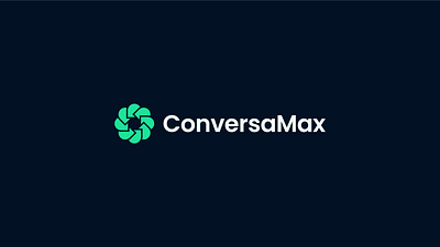 Logo ConversaMax | Chat Symbol branding design graphic design green icon logo logomark tech logo