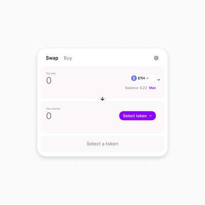 Token Swap Card | UI Design crypto ui uidesign uiux uxui web3 web3design web3ui