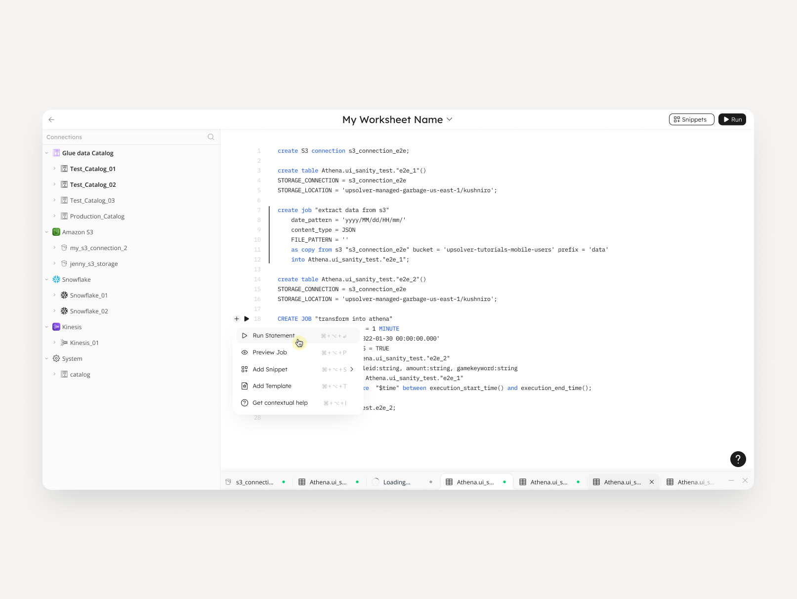 Data lake management big data cloud code data base data engineer data lake data platform developer tool product design sql