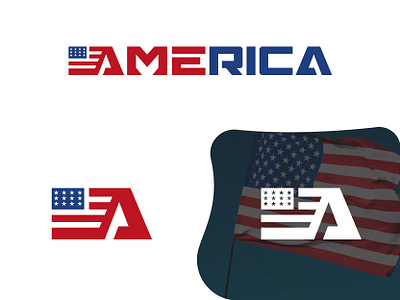 America Wordmark text based Logo design america american american flag country flag lettering logo logo design patroit patroitism star state text logo typography united states usa veteran wordmark