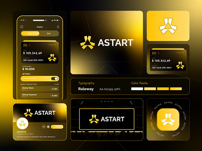 ASTART – Web3 Logo Design Concept air blokchain brand identity branding coin crypto currency decentralized defi galaxy logo logo design logo identity logotype modern logo space star technology token web3