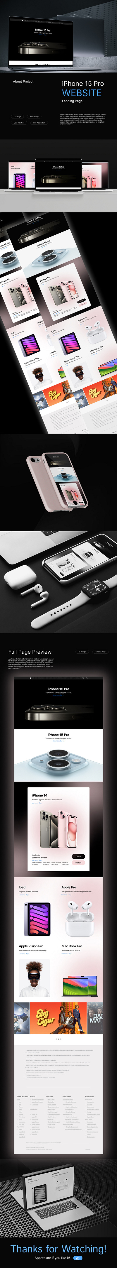 Apple Iphone Landing Page branding design graphic design ui ui ux website