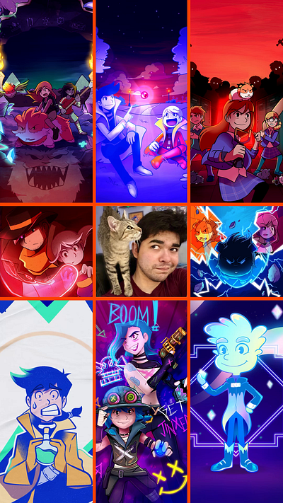 ArtvsArtist 2024 after effects animation book covers branding cartoon character design childrens books color palette drawing motion graphics procreate webcomics