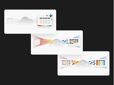 Data lake management illustrations calculated fields cloud data engineering data lake data organization data visualization illustration sql table