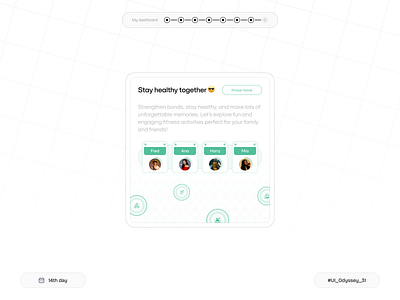 Workout Together Component😎 component design exercise fitness gym health minimal product product design sport ui ux work out