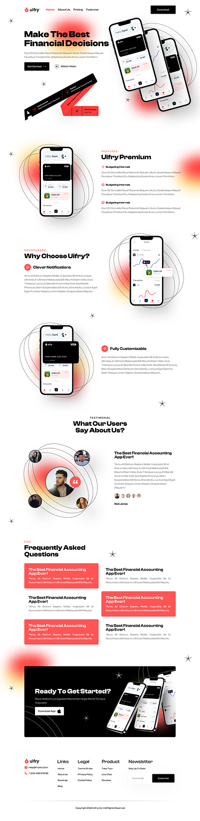 App Landing Page landing page ui ux webdesign