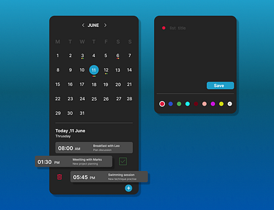 Daily UI #038 - Calendar daily ui daily ui038 dailyui ui ux