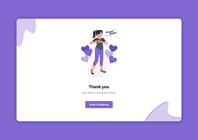 Thank You UI Design app apreciation branding figma illustration new scren text thank thanks trend