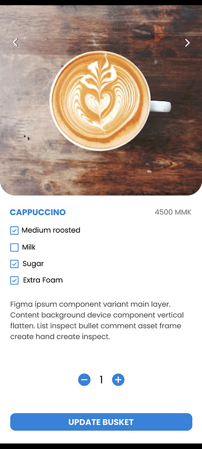 Coffee Shop App ui