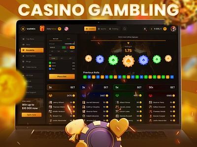 Casino website betting casino casino design clean creative design gambling gaming interface jackpot luxury minimal modern poker roulette slots sport betting uiux webapp website