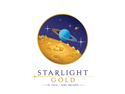 Special Lofo for STARLIGHT GOLD___it is in use graphic design illustration logo vector