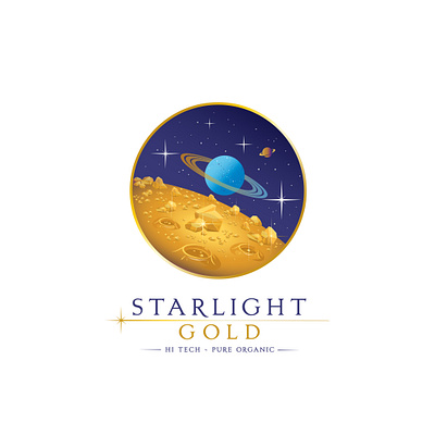 Special Lofo for STARLIGHT GOLD___it is in use graphic design illustration logo vector