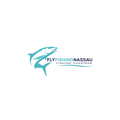 Logo for FLY FISHING NASSAU___it is in use graphic design illustration logo vector